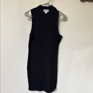 Elegant Black Sleeveless Mini Dress